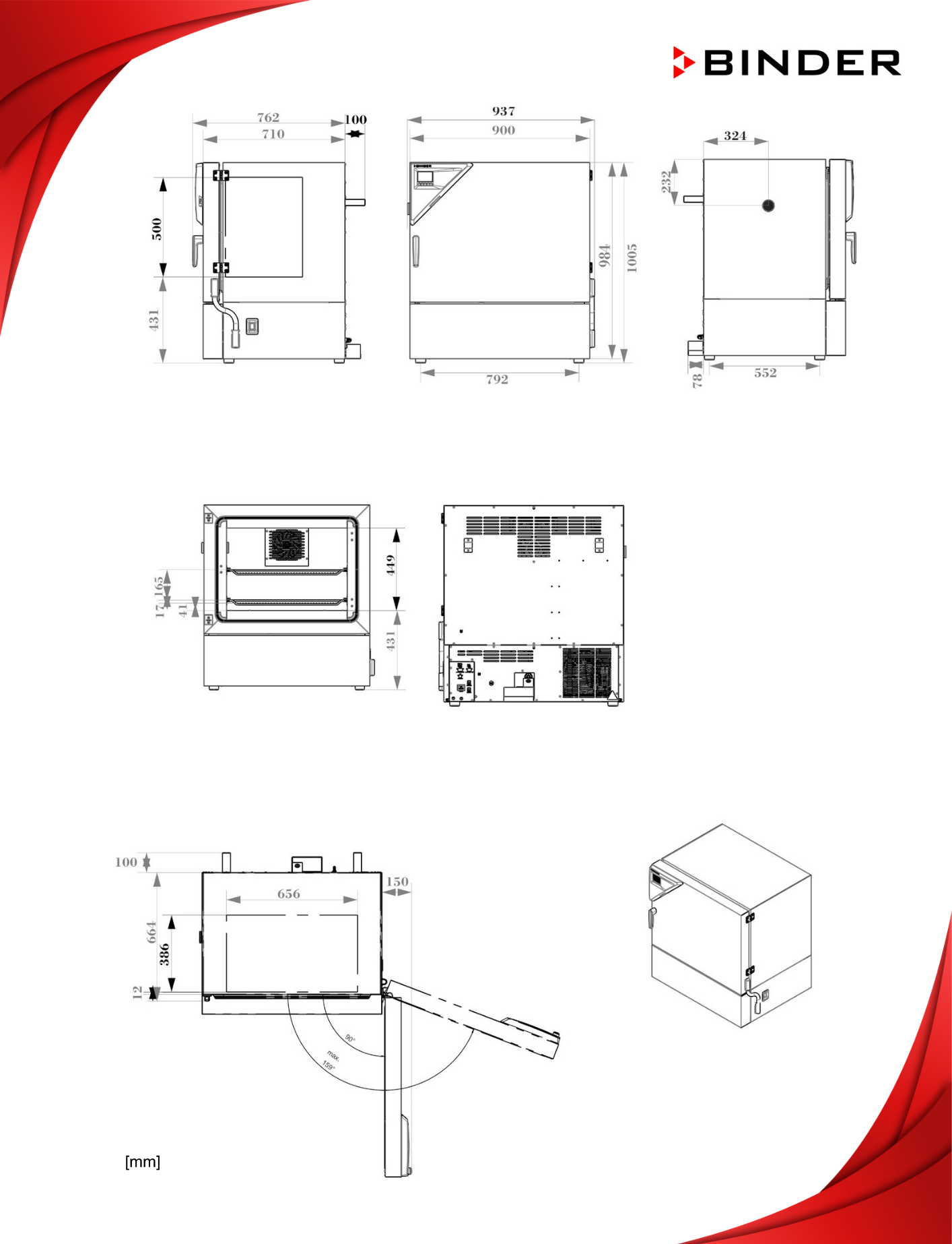 binder kb 130 boyutları
