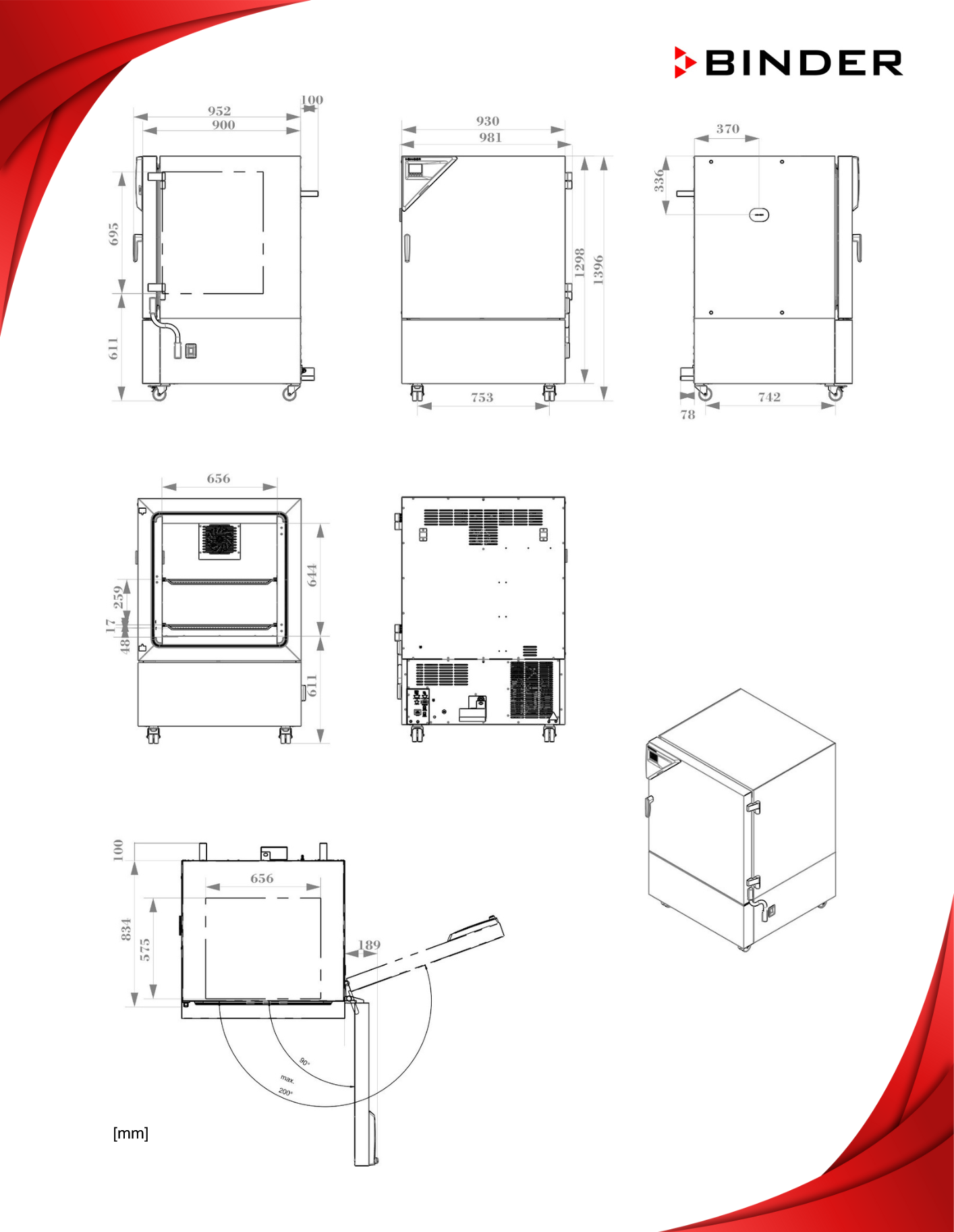 binder kb 260 boyutları
