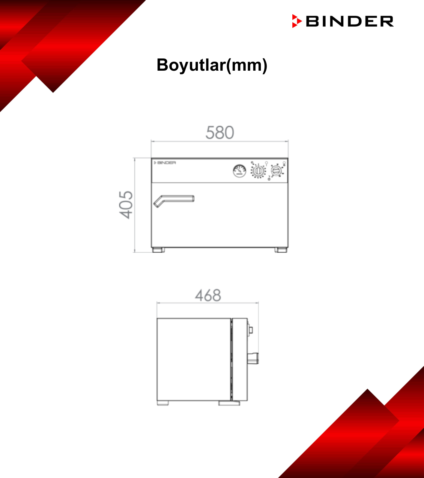 binder e boyutları