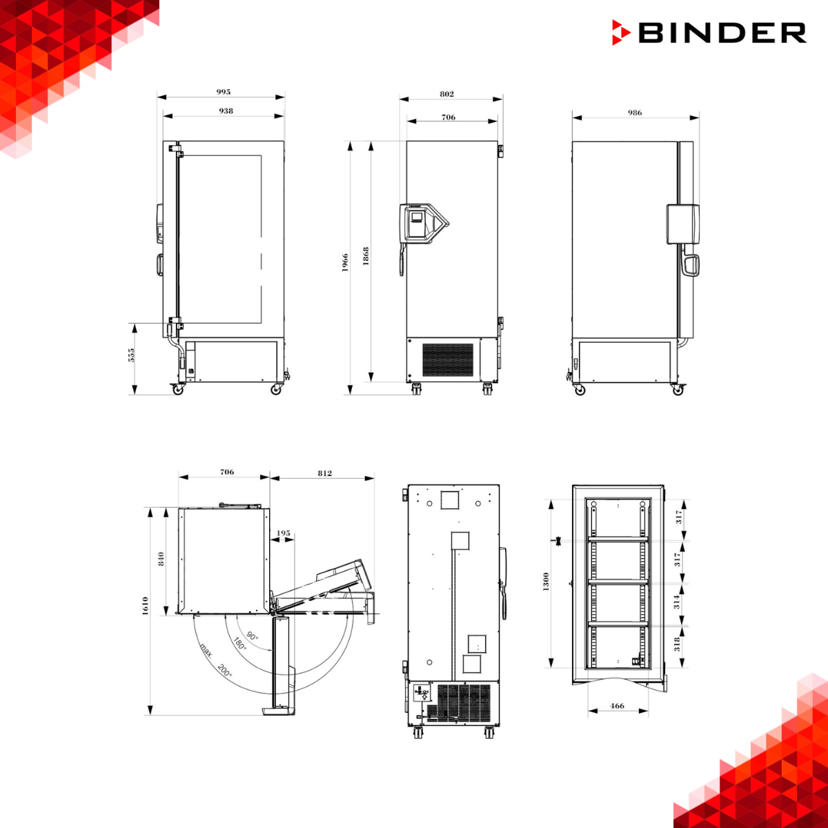 binder uf v 350 boyutları
