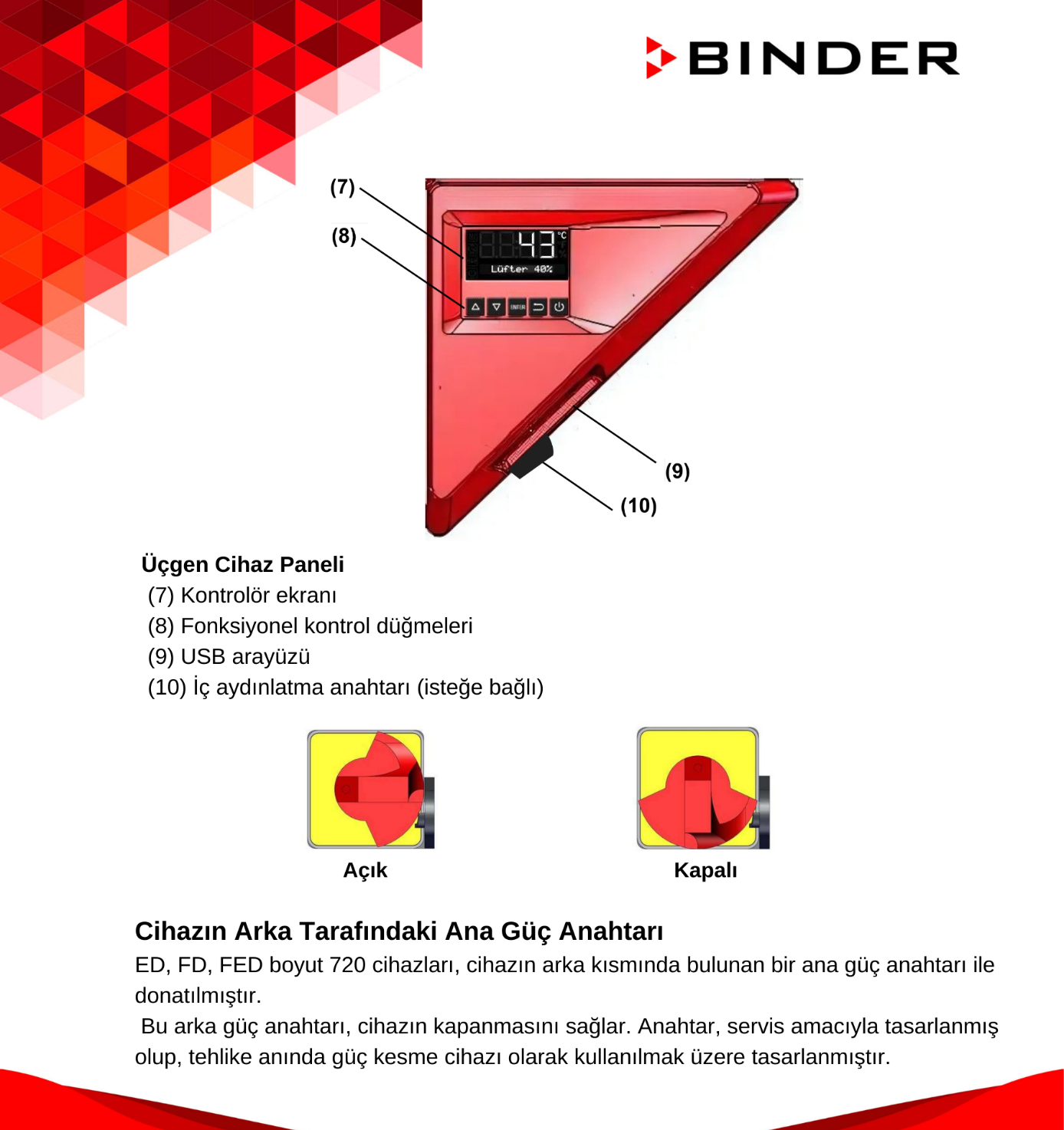 binder türkiye etüv