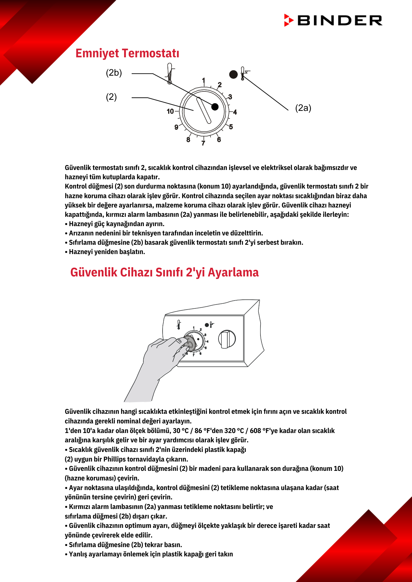 binder fdl özellikleri