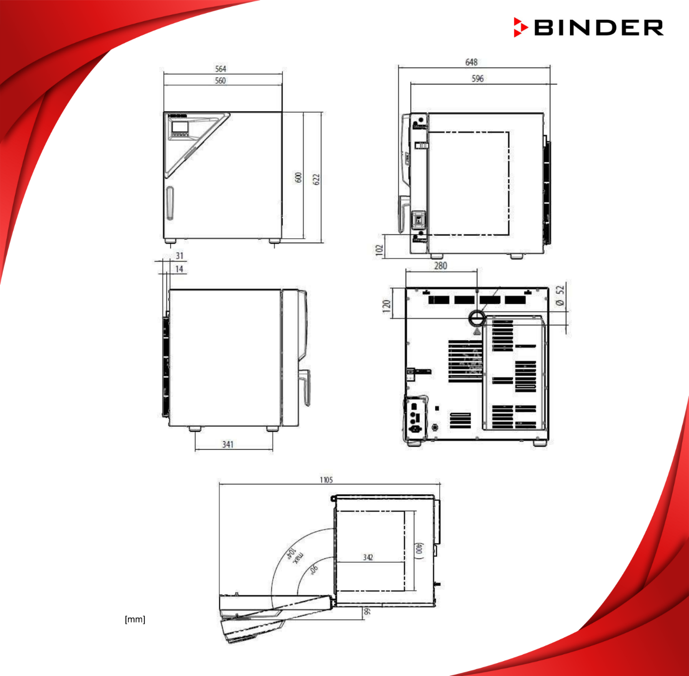 binder fp 115 boyutu