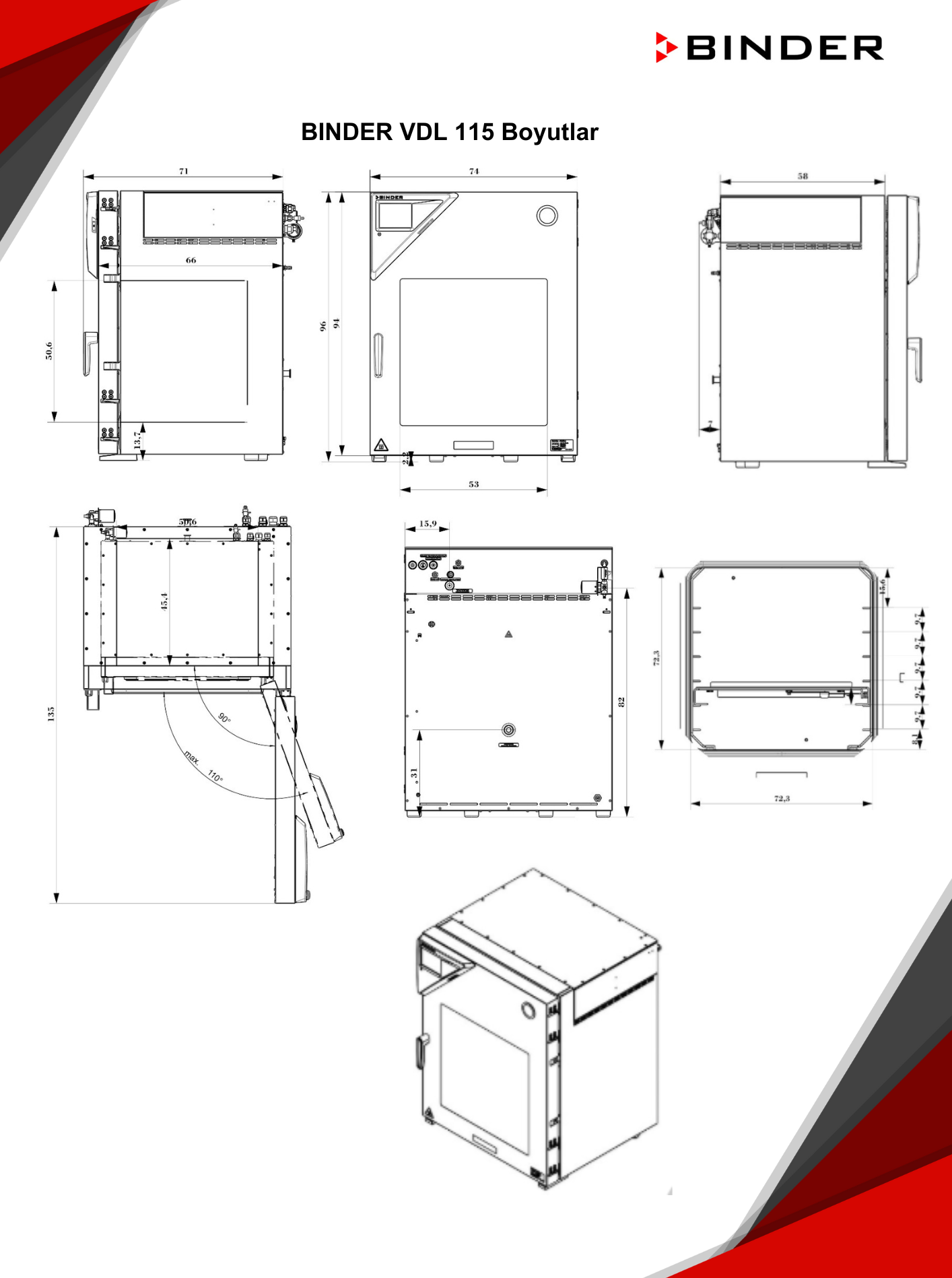 binder vdl 115 boyutu