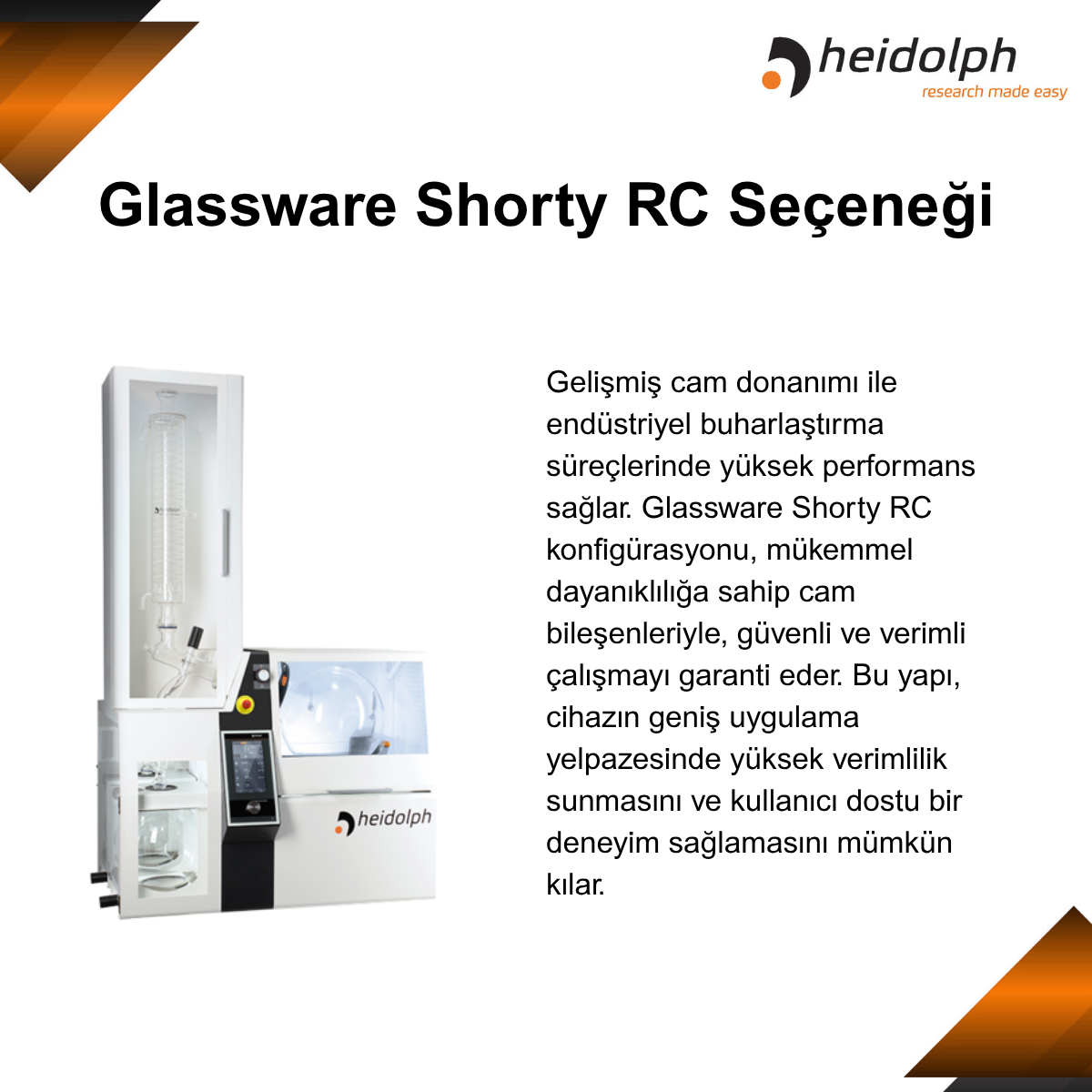 heidolph glassware shorty rc