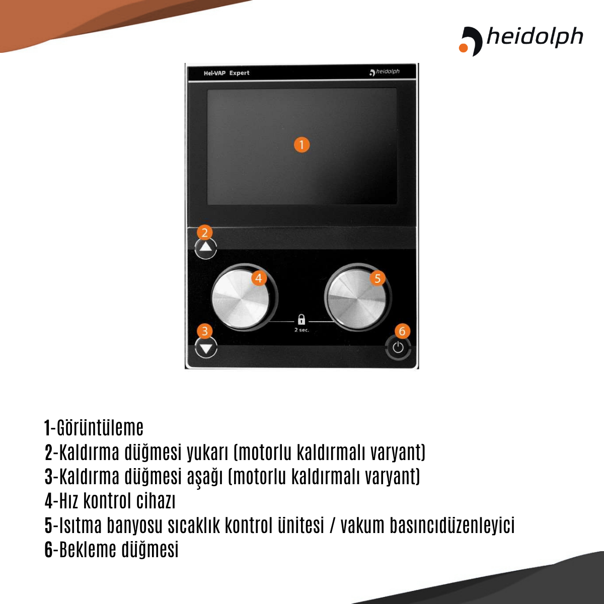 heidolph hei-vap expert control özellikleri