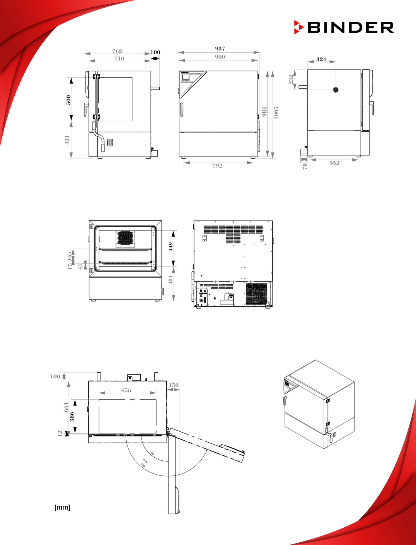 binder kb 130 boyutu