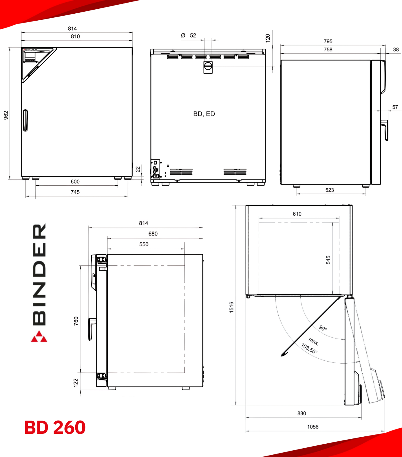 binder bd 260 boyutu