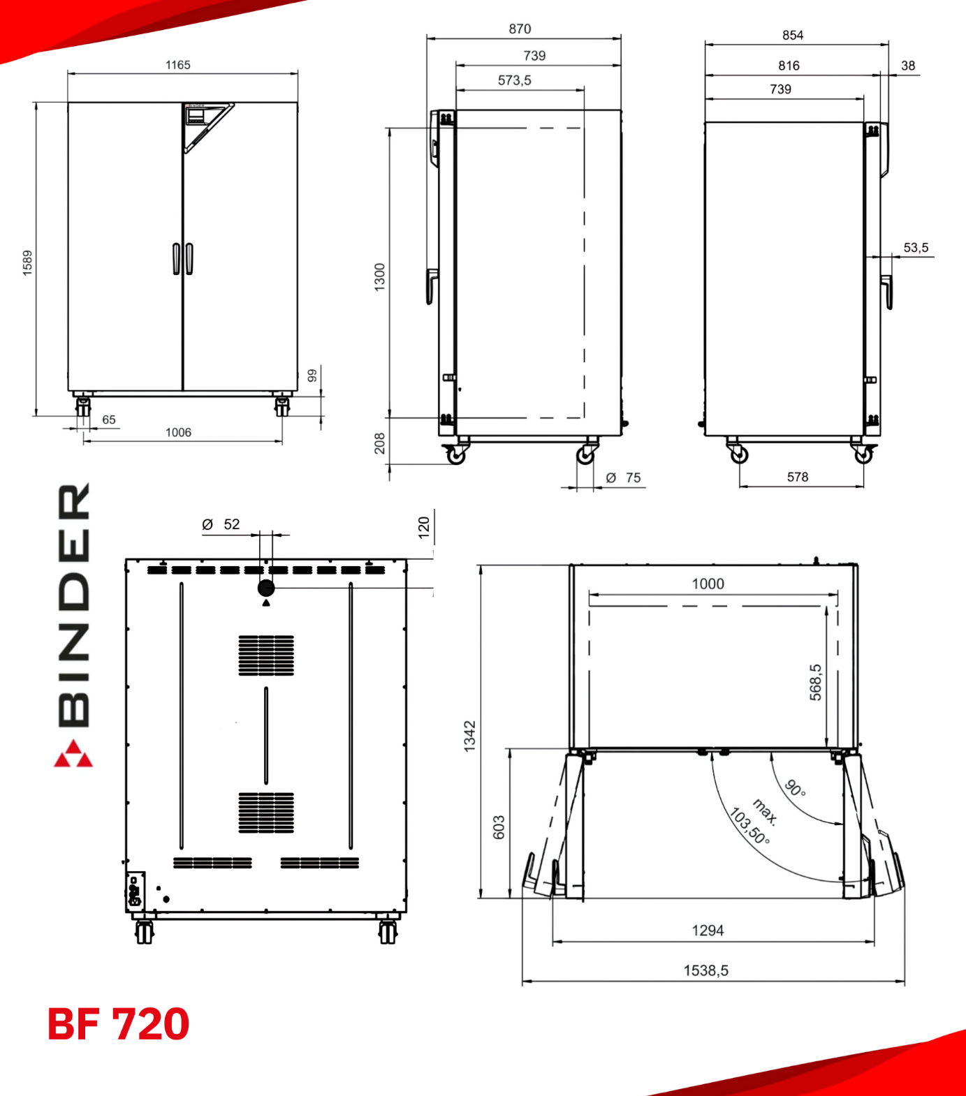 binder bf 720 boyutu