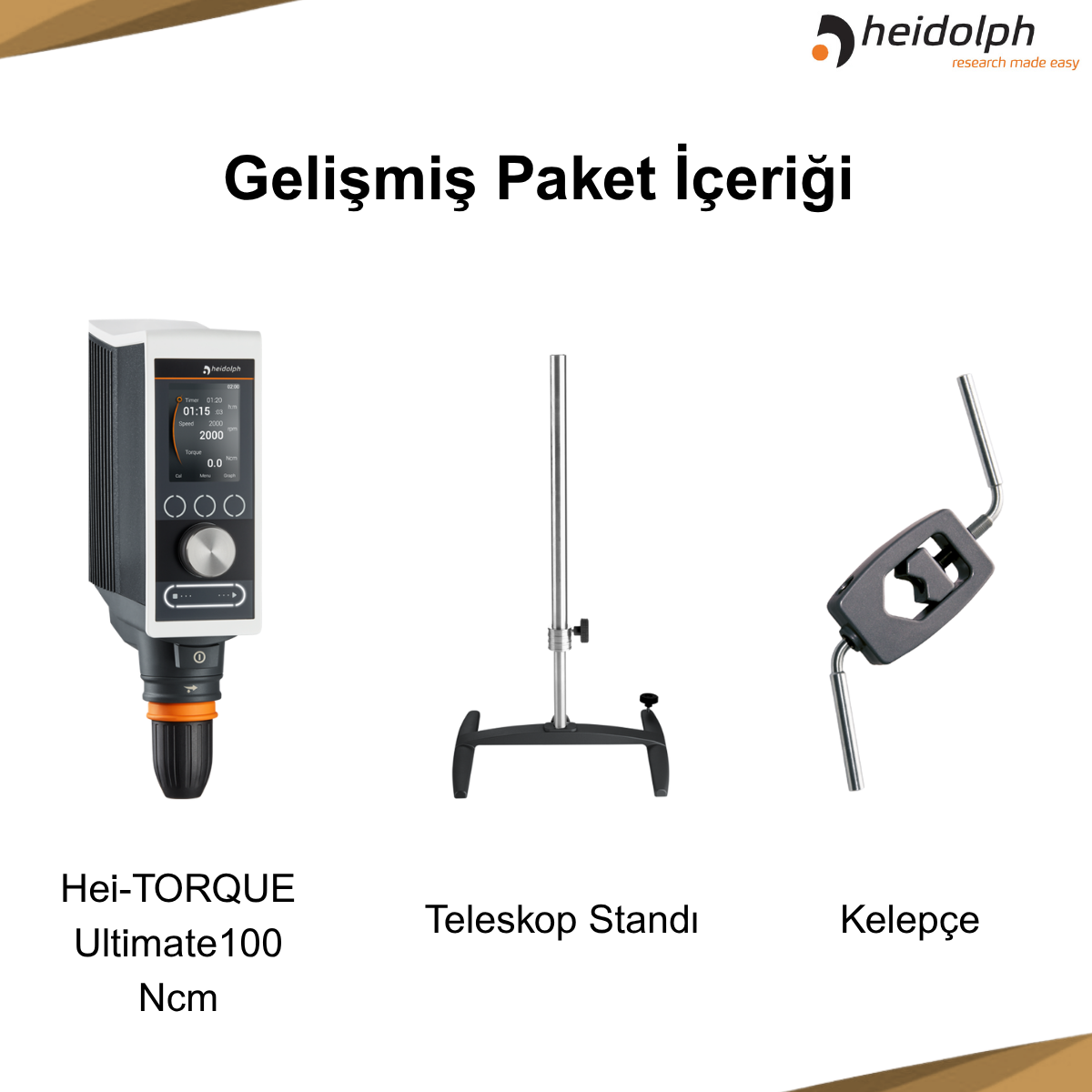 heidolph hei-torque gold paket özellikleri