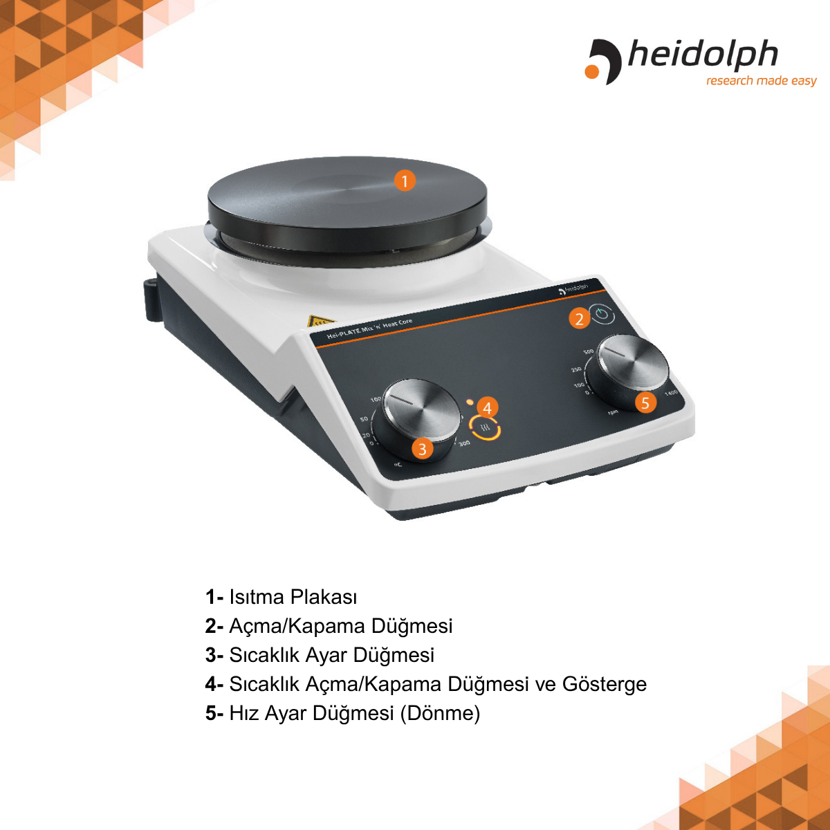 heidolph hei-plate mix n heat core modelleri