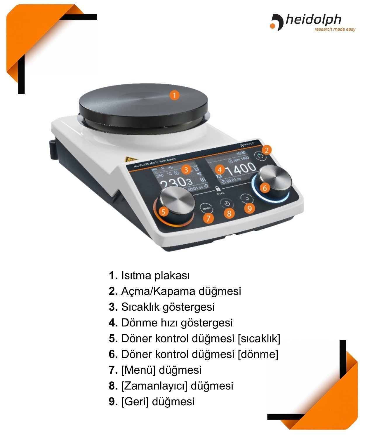heidolph hei-plate mix n heat expert fiyatları