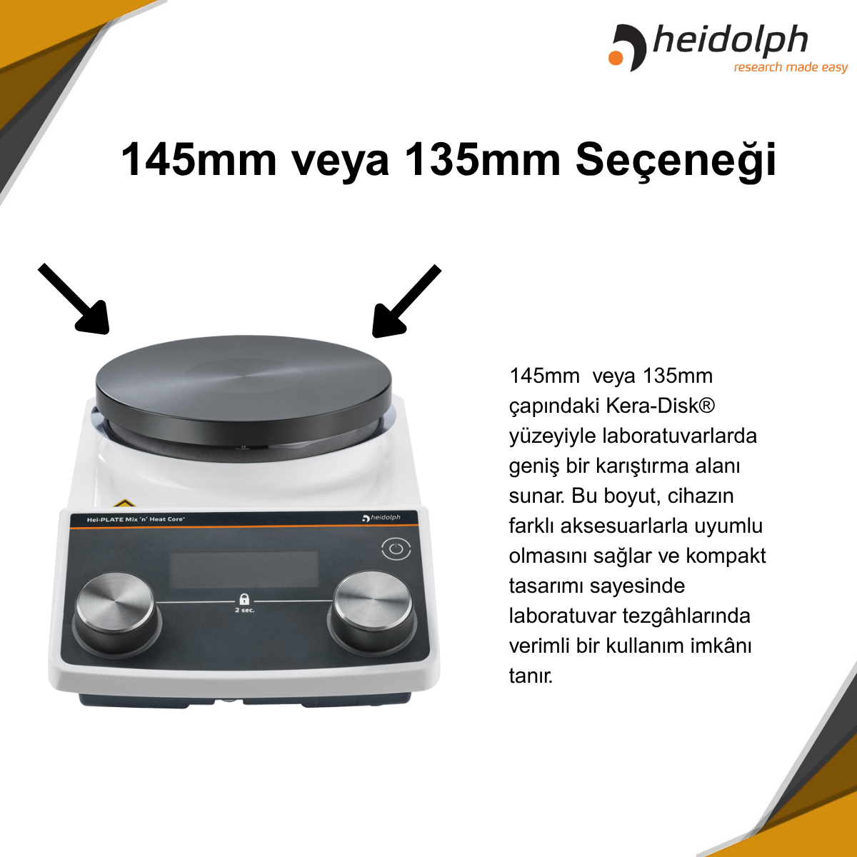 heidolph hei-plate sensor advanced package core + özellikleri