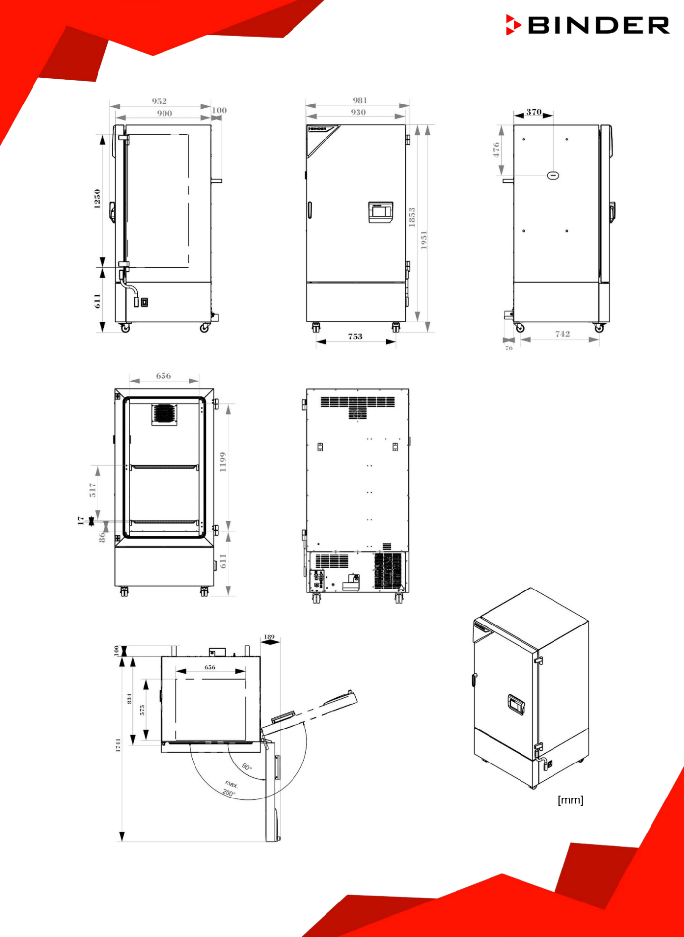 binder kbf pro ışık modüllü 470 boyutları