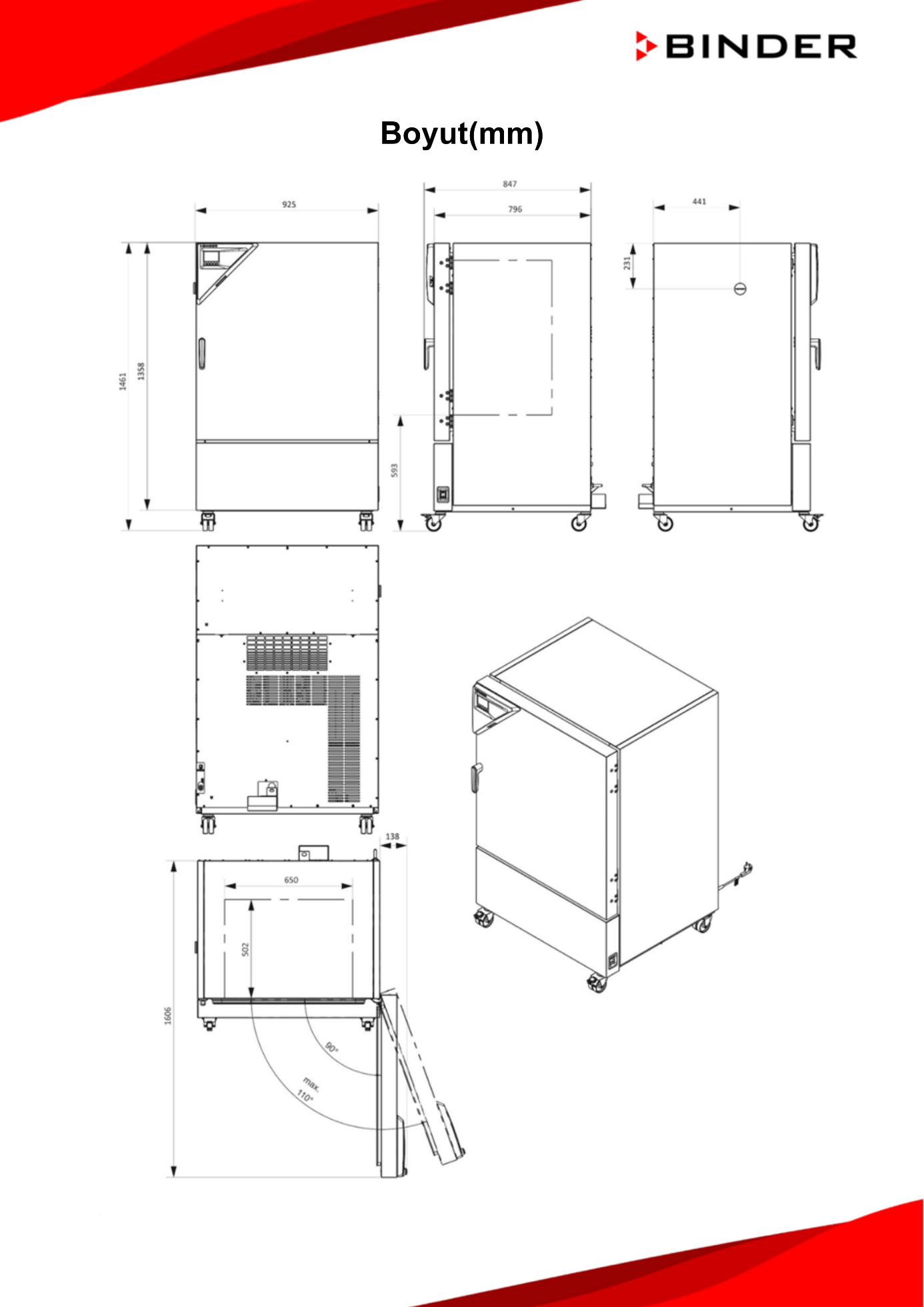 binder kb eco 240 boyutları