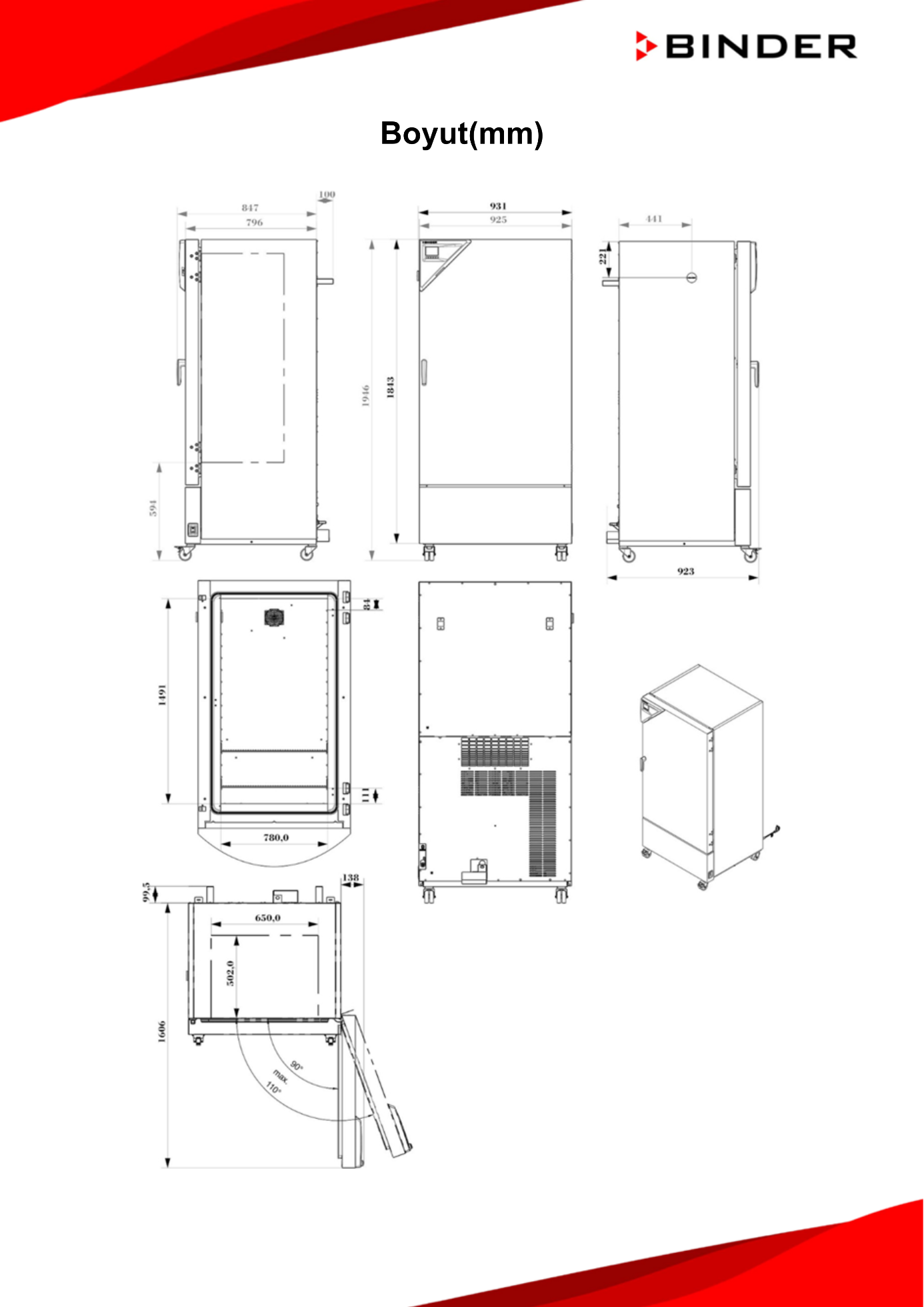 binder kb eco 400 boyutları