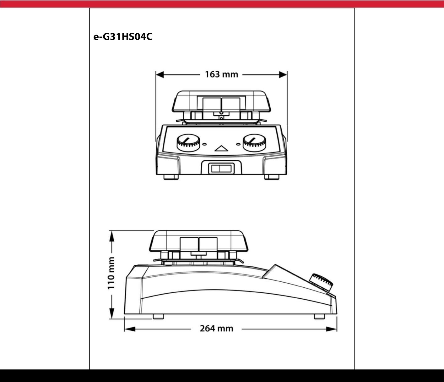 ohaus e-g31hs04c boyutları