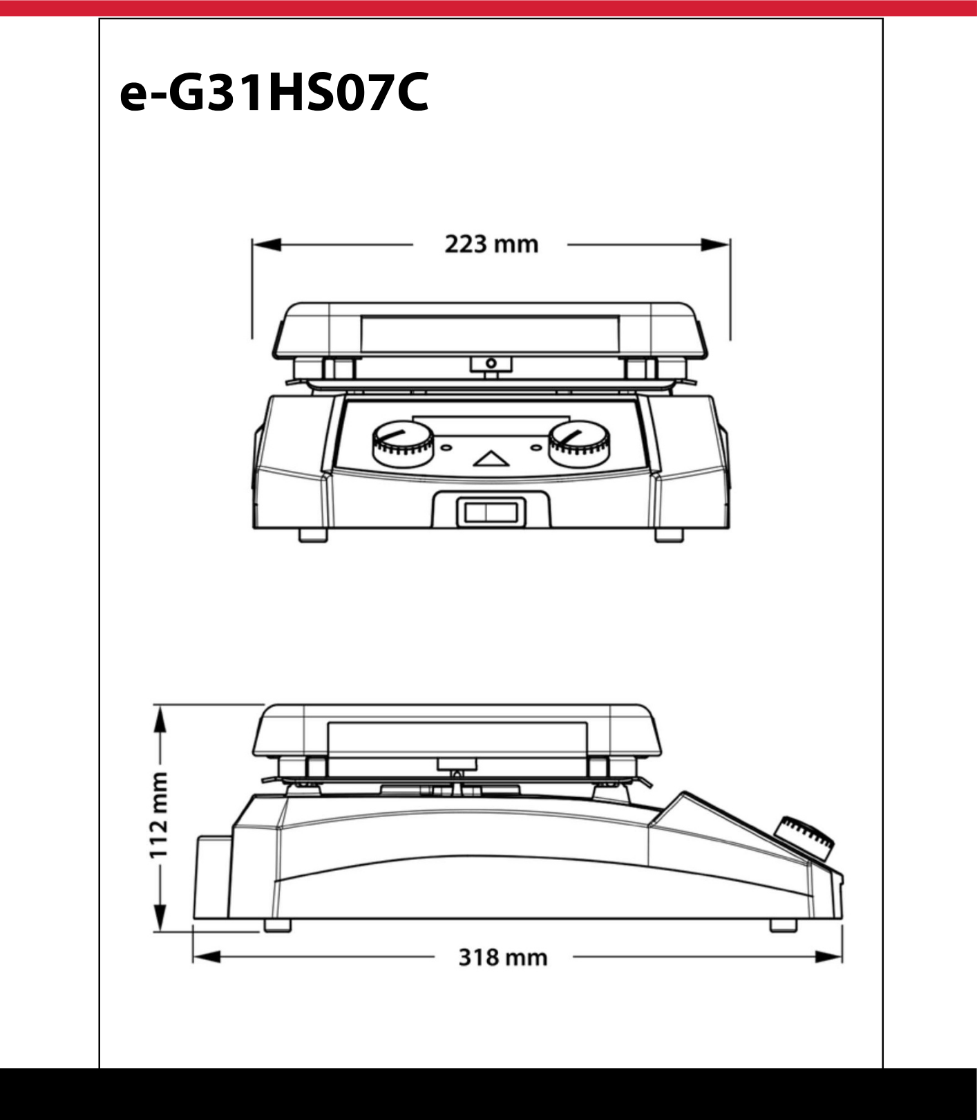 ohaus e-g31hs07c boyutları