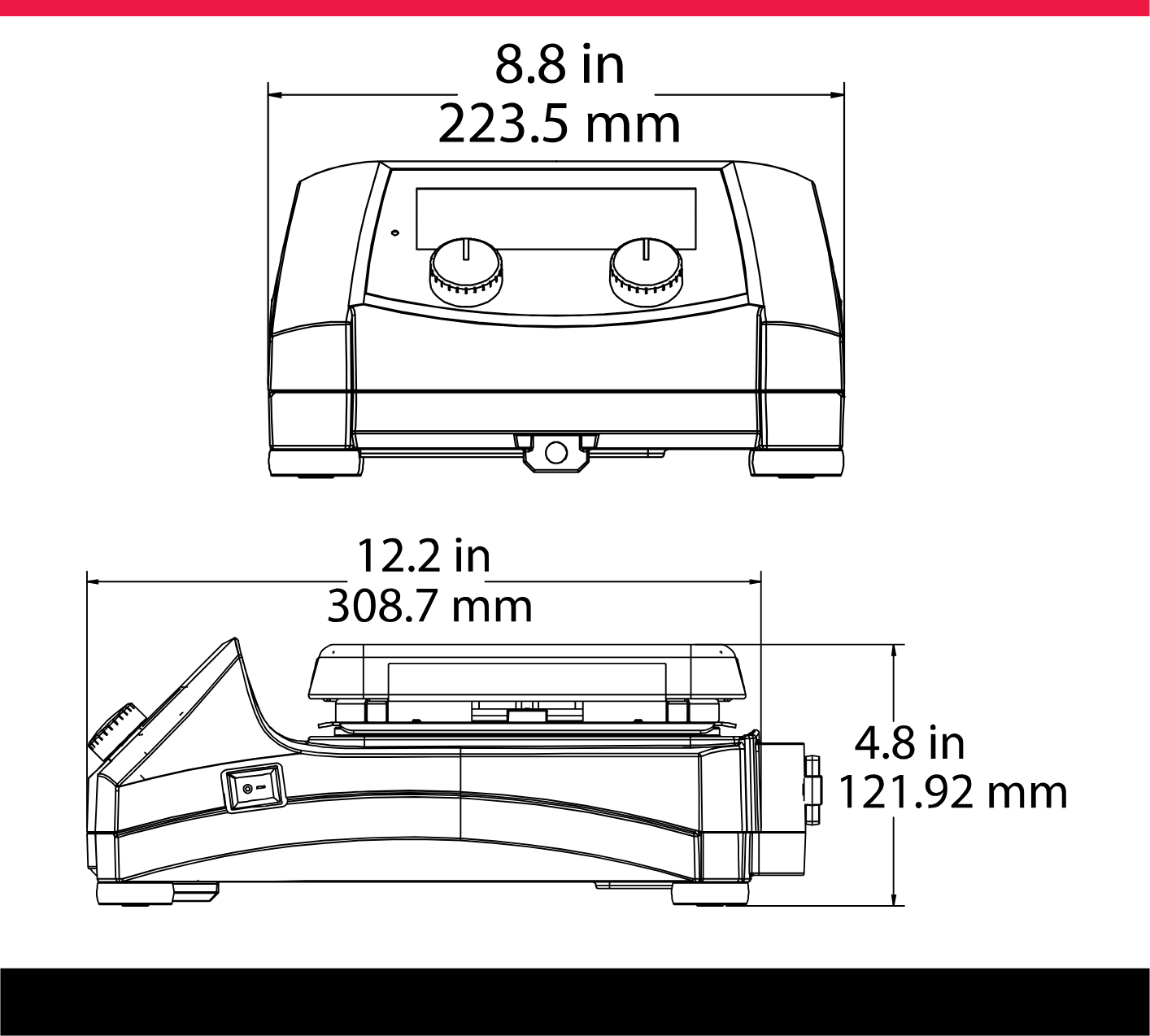 ohaus e-g51hs07c boyutları