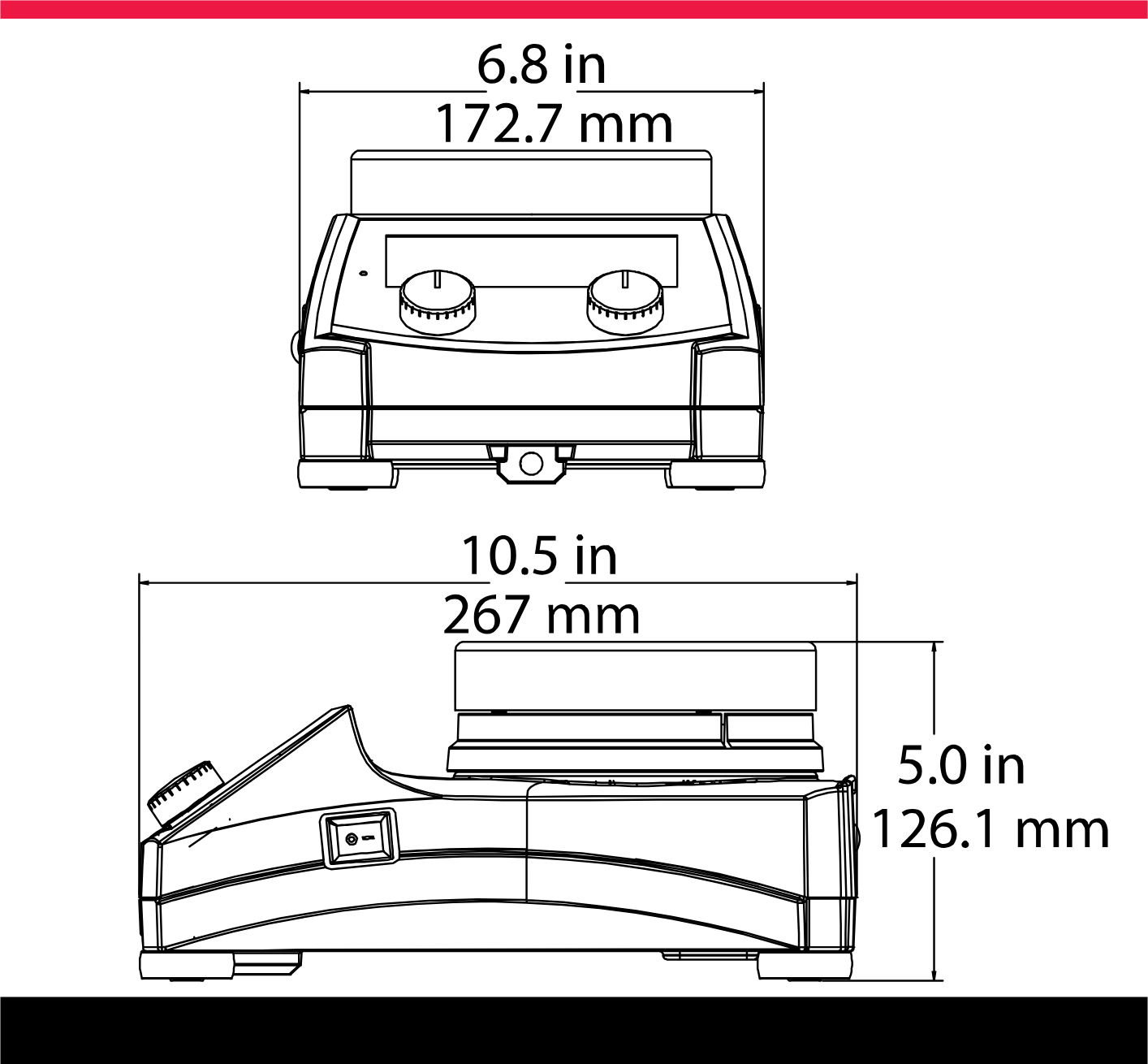 ohaus e-g51hsdrm boyutları