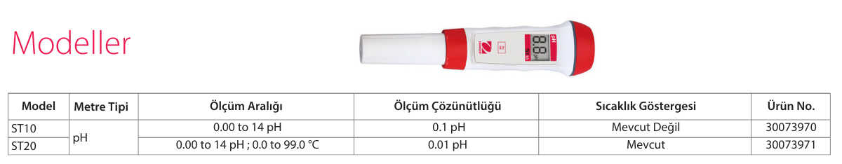 ohaus st 10 özellikleri