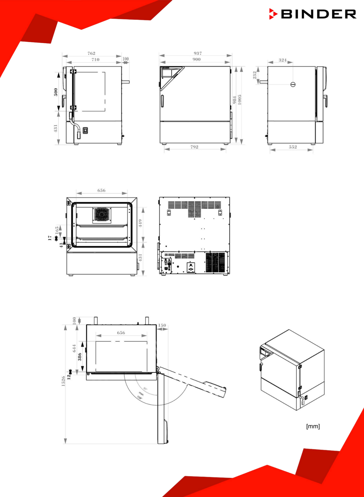 binder kbf pro 130 boyutu