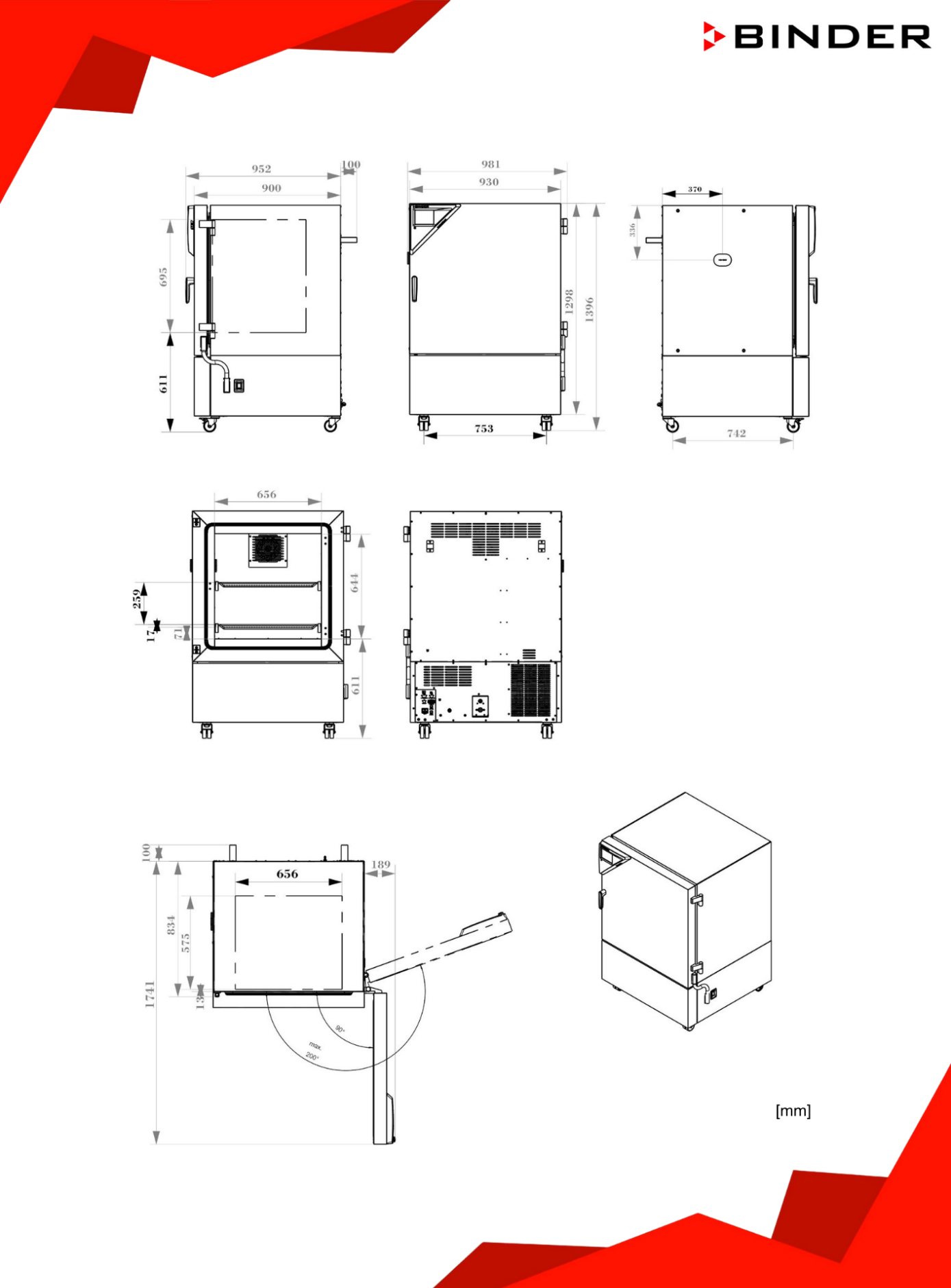 binder kbf pro 260 boyutu