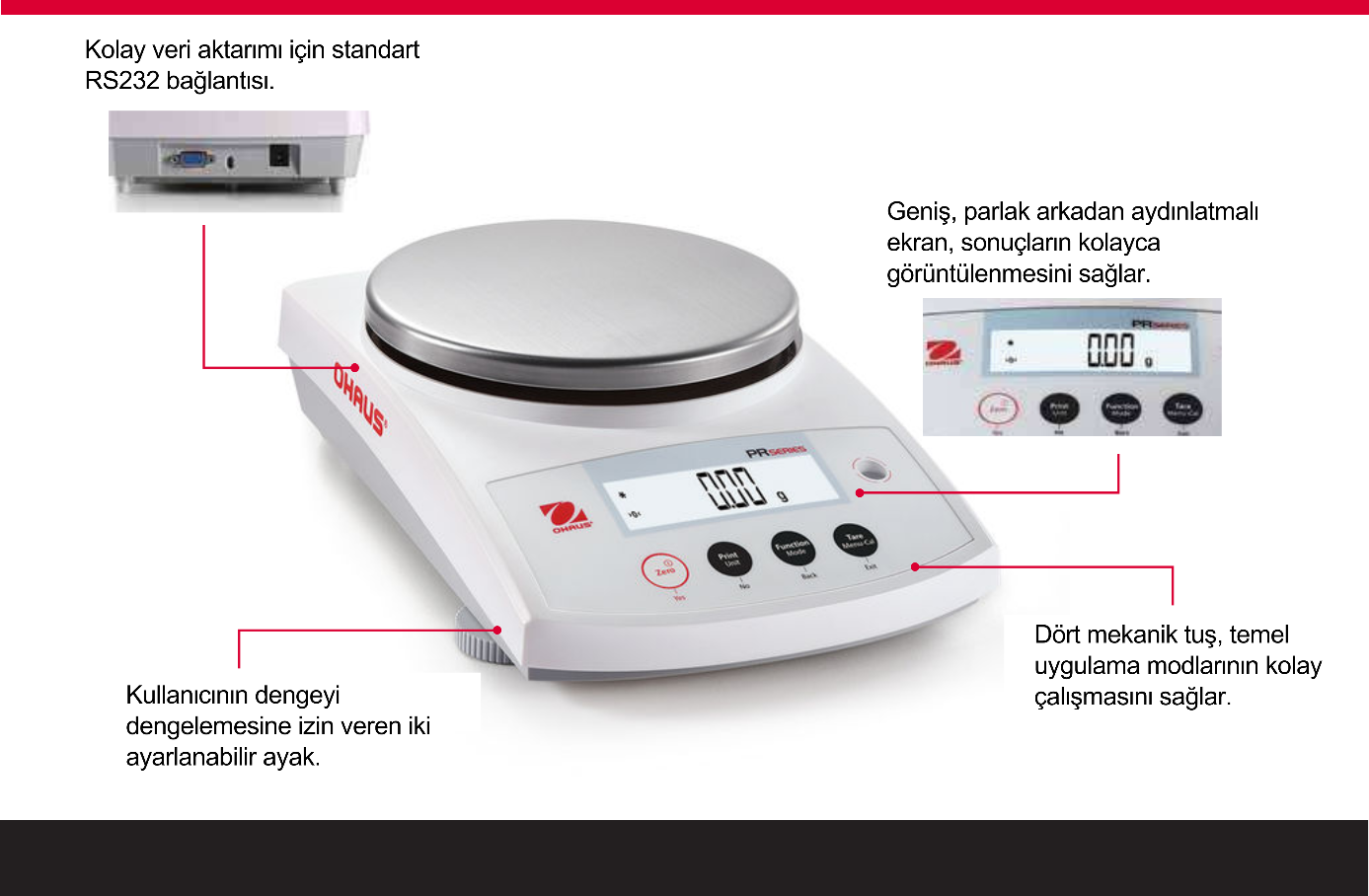 ohaus pr fiyatları