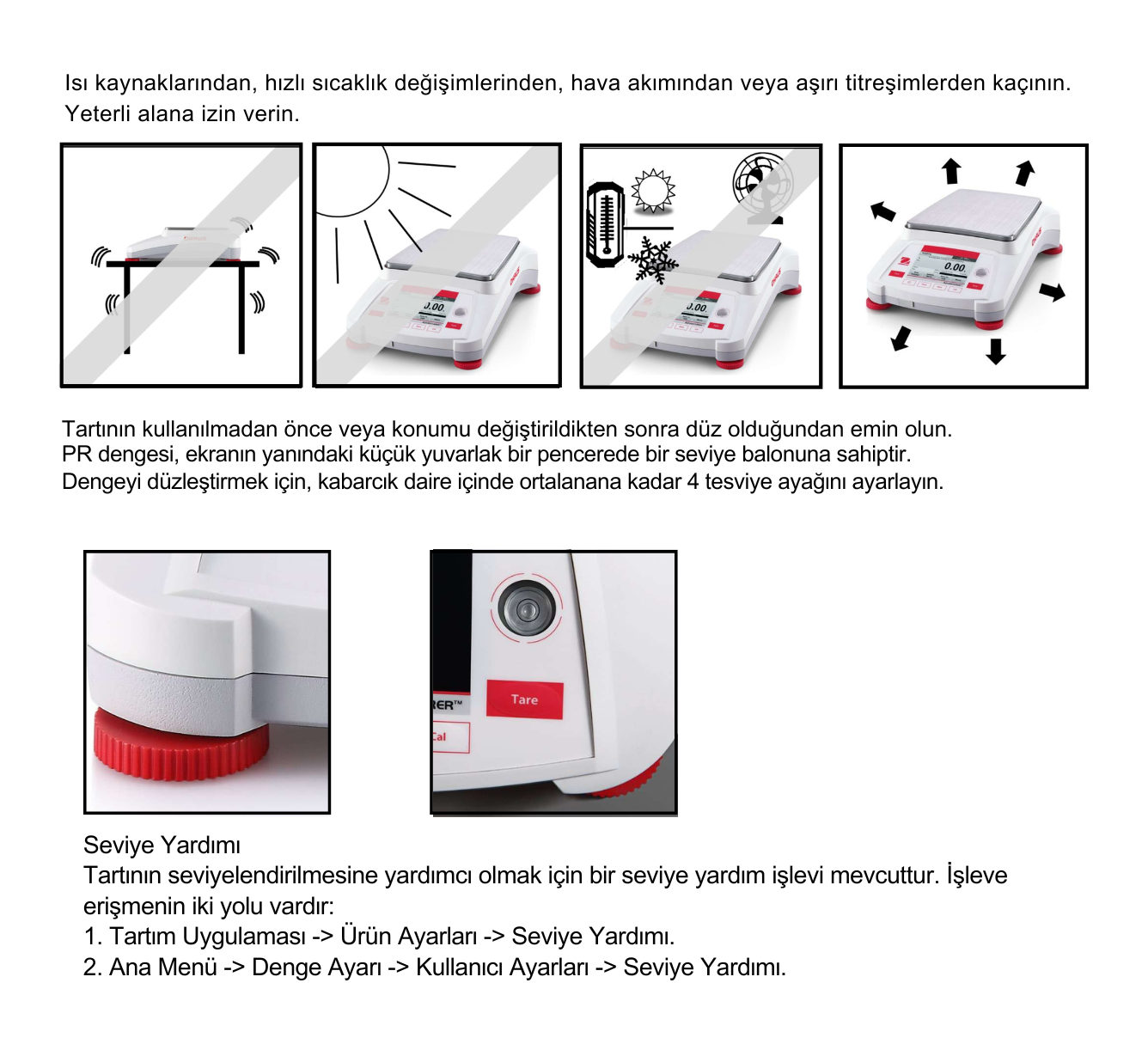 ohaus ax yarı analitik