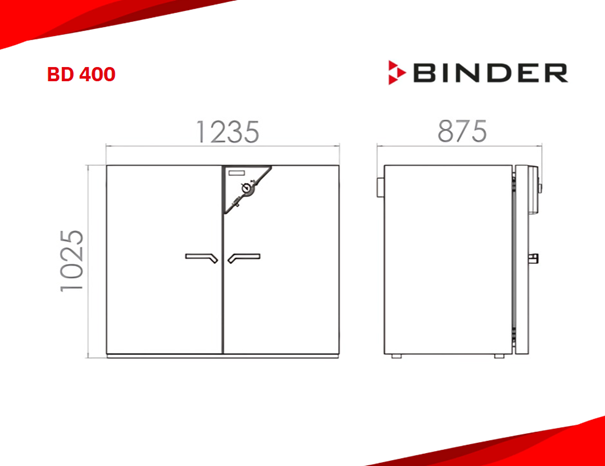 binder bd 400 boyutları