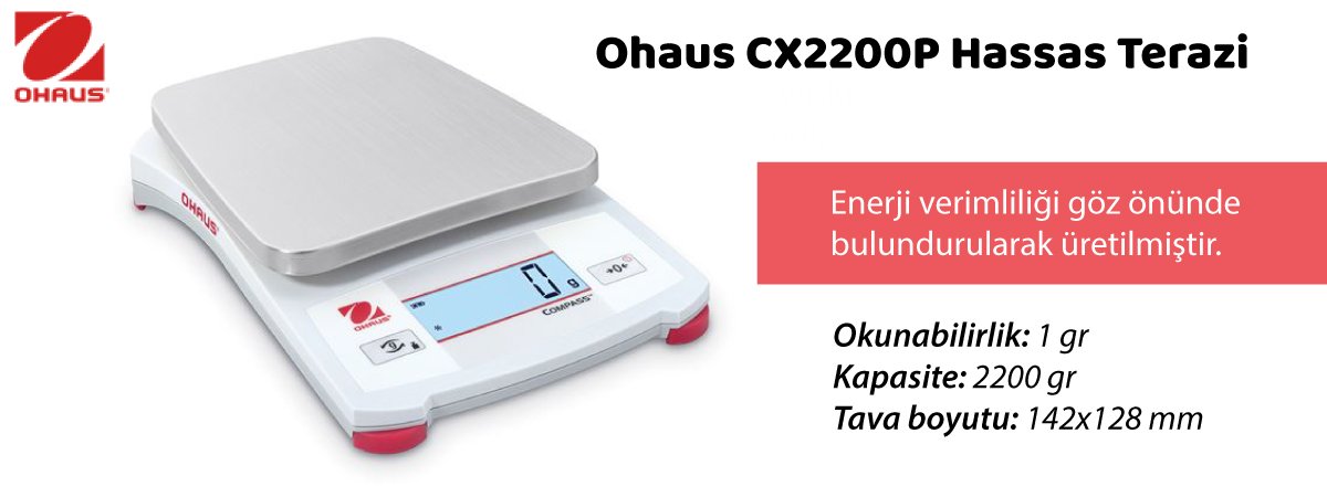 ohaus-cx2200p-hassas-terazi-ozellikleri