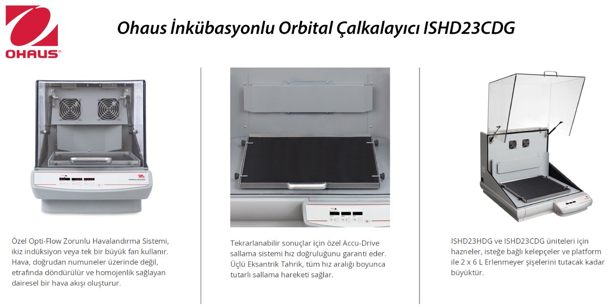 ohaus-inkubasyonlu-orbital-calkalayici-ishd23cdg-ozellikler