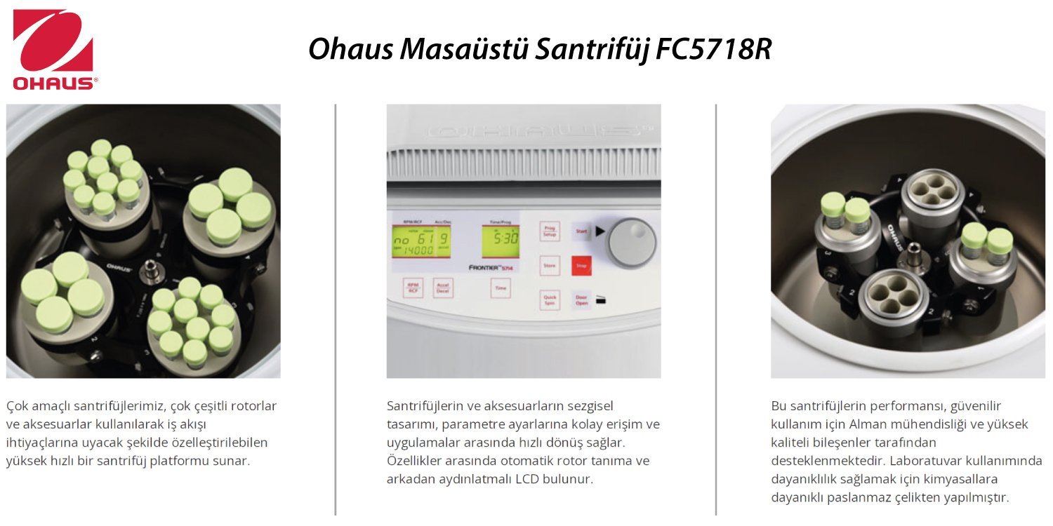 ohaus-masaustu-santrifuj-fc5718r-genel-ozellikler