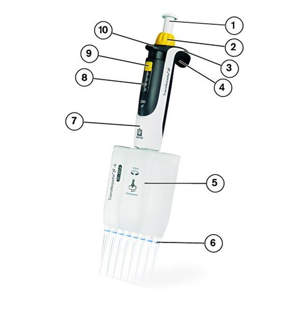 otoklavlanabilir otomatik 12'li pipet
