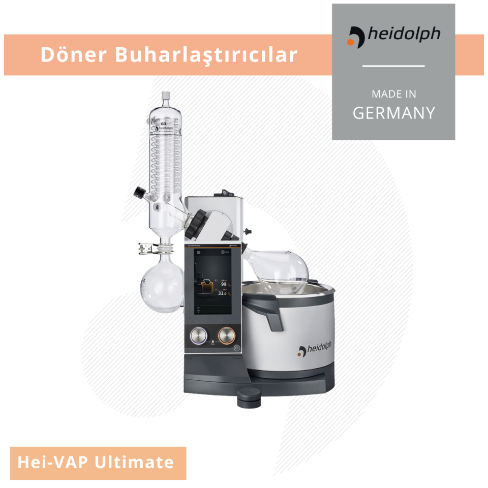 HEIDOLPH Hei-VAP Ultimate Motorlift – Rotary Evaporatör G5 Tipi Cam Ekipmanı