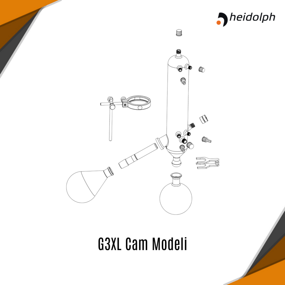 HEIDOLPH Hei-VAP Ultimate Control Handlift – Rotary Evaporatör G3XL Tipi Cam Ekipmanı