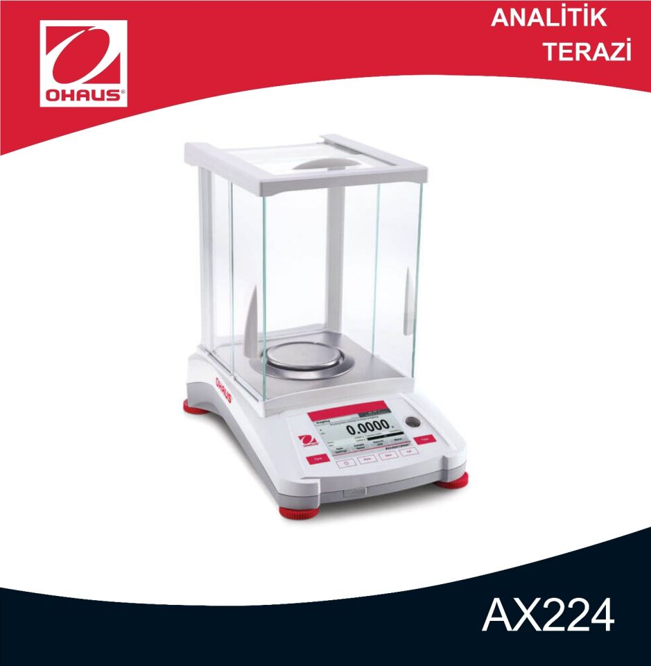 OHAUS AX224 Adventurer Analitik Terazi 220 gr/0.1 mg