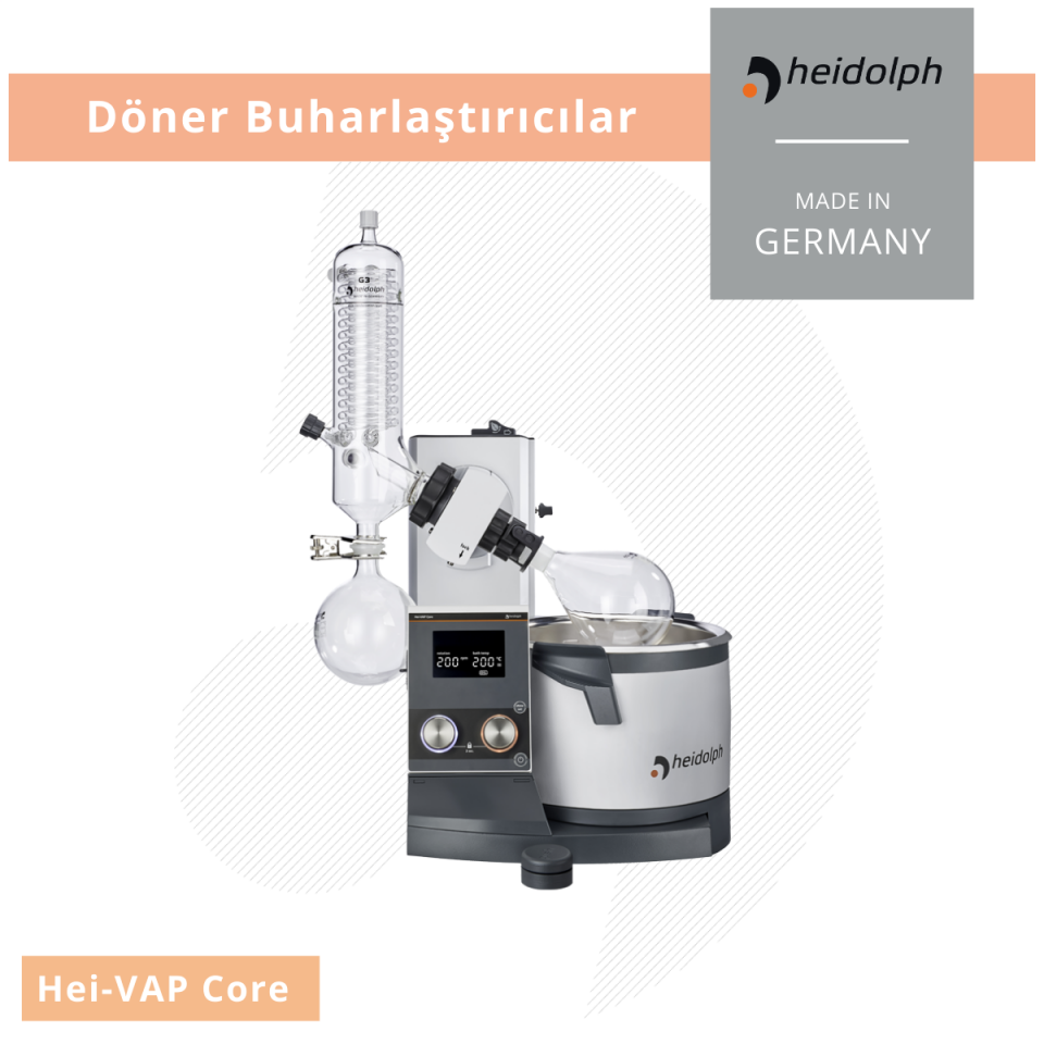 HEIDOLPH Hei-VAP Core Handlift – Rotary Evaporatör G3 Tipi Cam Ekipmanı