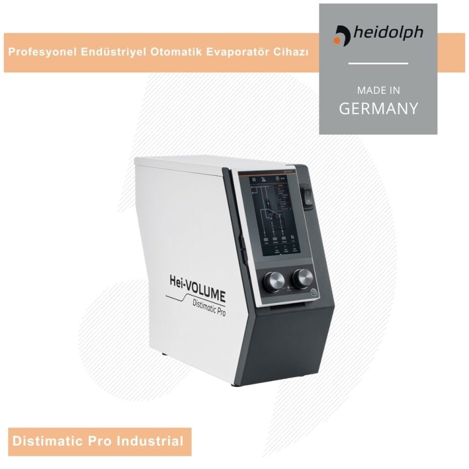 HEIDOLPH Hei-VOLUME Distimatic Pro Industrial - Yüksek Performanslı Evaporatör Otomatik Atık Sistemi Dahil Değil - A Tipi Cam Ekipmanı
