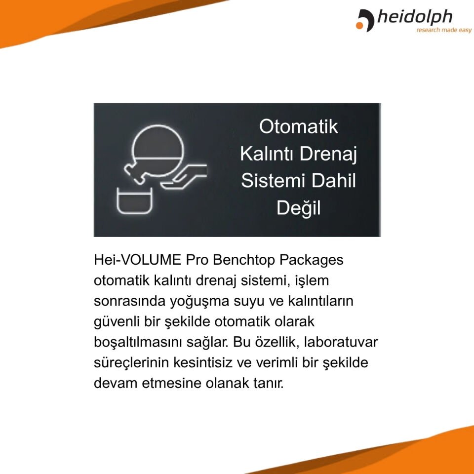 HEIDOLPH Hei-VOLUME Distimatic Pro Benchtop - Yüksek Performanslı Evaporatör Otomatik Atık Sistemi Dahil Değil