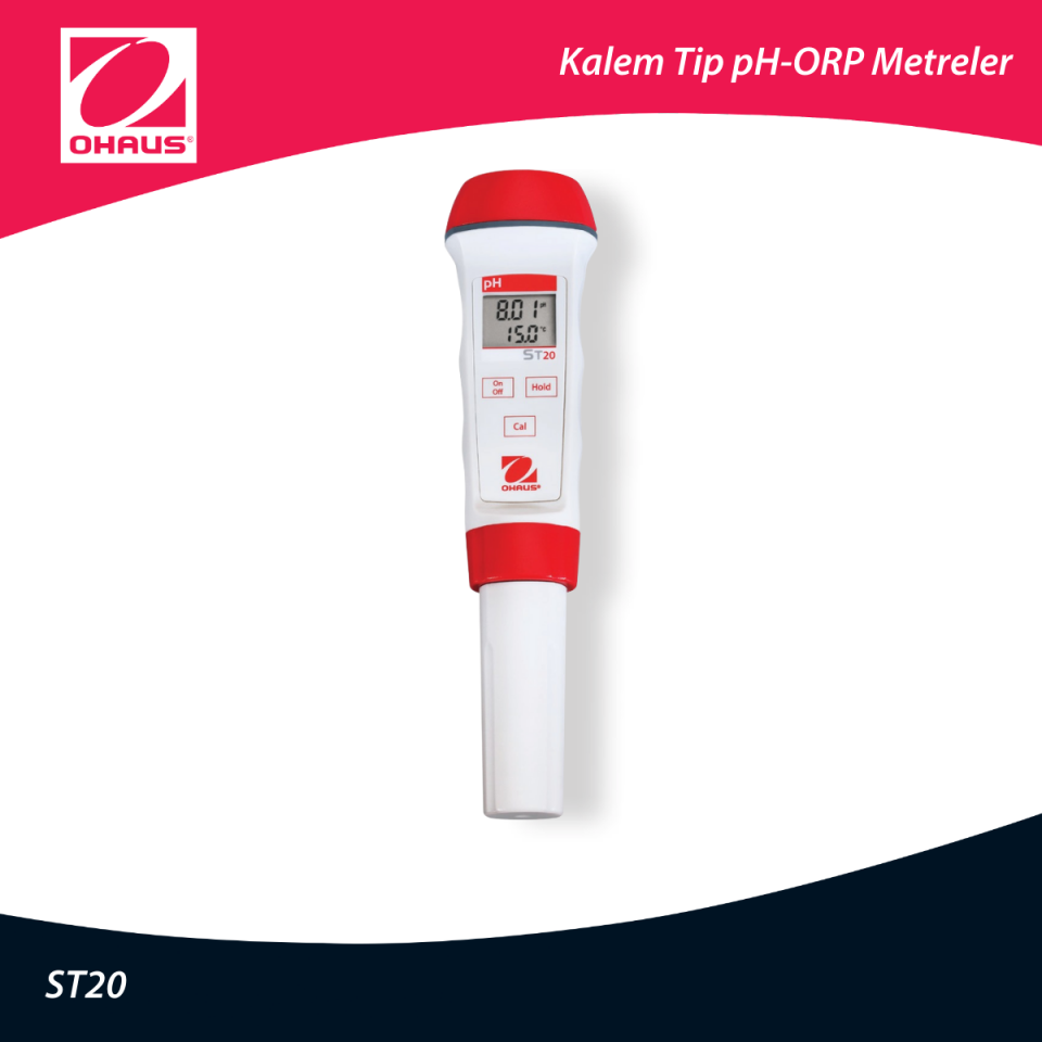 OHAUS ST 20 Kalem Tipi pH Metre