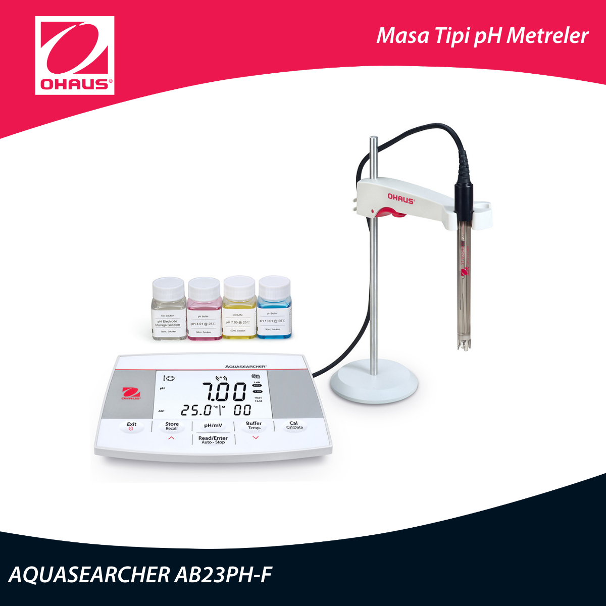 OHAUS AQUASEARCHER AB23PH-F Masa Tipi pH Metre