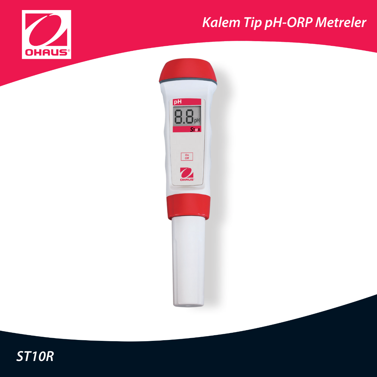 Ohaus ST 10 R Kalem Tipi ORP Metre