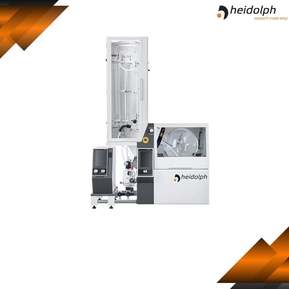 HEIDOLPH Hei-VOLUME Distimatic Pro Industrial Paketi - Yüksek Performanslı Distilasyon Paketi A2 Tipi Cam Ekipmanı - Otomatik Atık Sistemi Dahil
