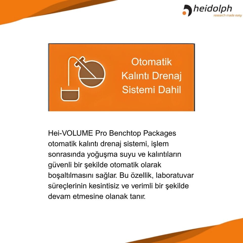HEIDOLPH Hei-VOLUME Distimatic Pro Industrial Paketi - Yüksek Performanslı Distilasyon Paketi A2 Tipi Cam Ekipmanı - Otomatik Atık Sistemi Dahil
