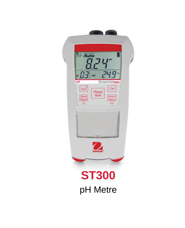 OHAUS ST 300 pH-G Portatif Tip pH Metre