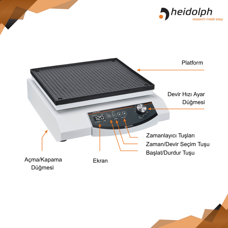 HEIDOLPH Promax 1020 - Güçlü ve Verimli Pistonlu Çalkalayıcı