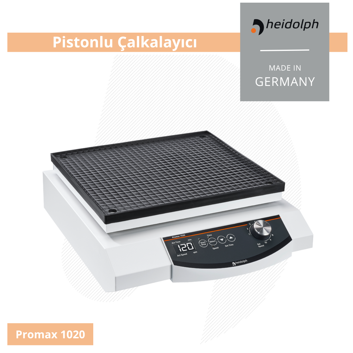 HEIDOLPH Promax 1020 - Güçlü ve Verimli Pistonlu Çalkalayıcı
