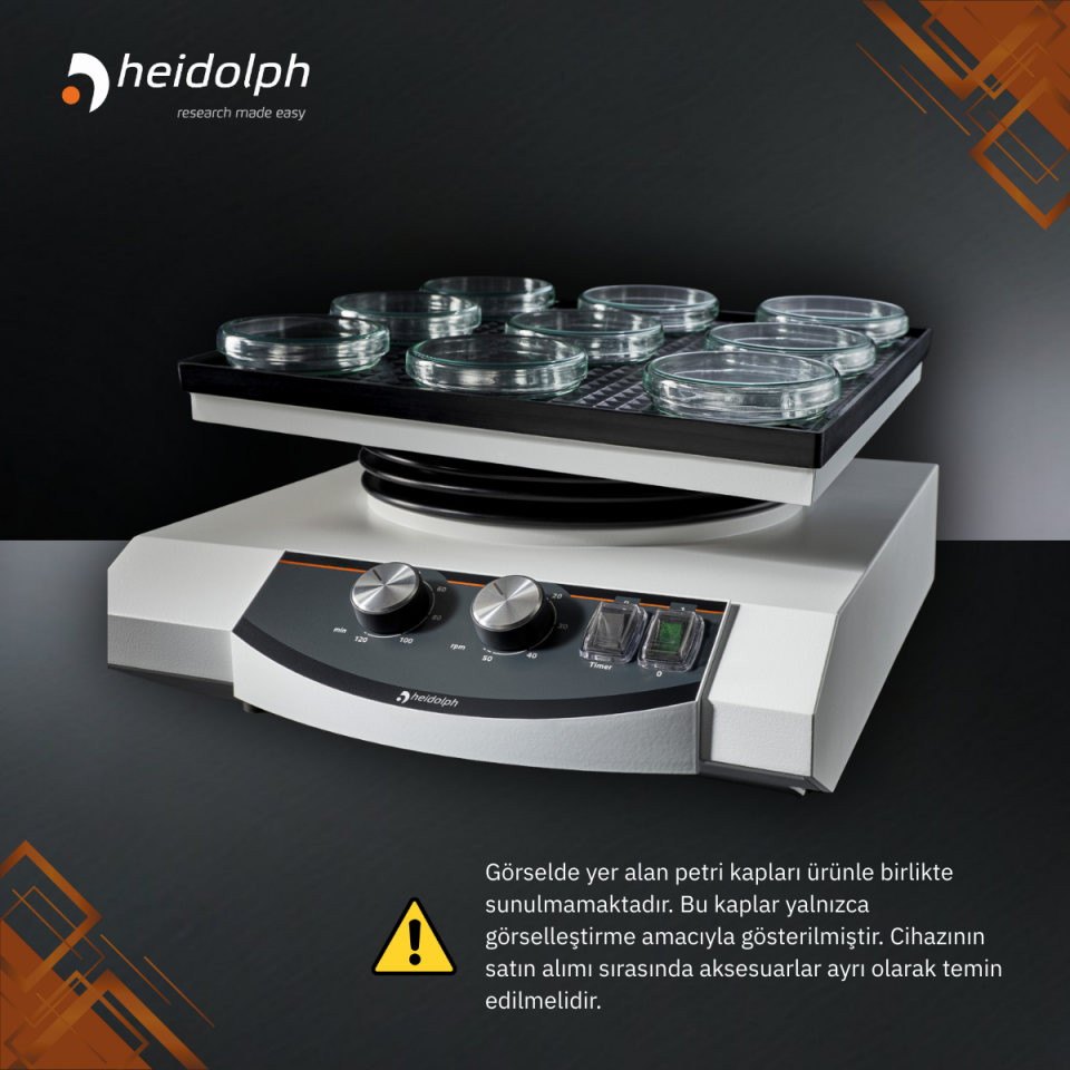 HEIDOLPH Duomax 1030 - Yüksek Performanslı Sallanan Platform Çalkalayıcı 10° Eğim Açısı