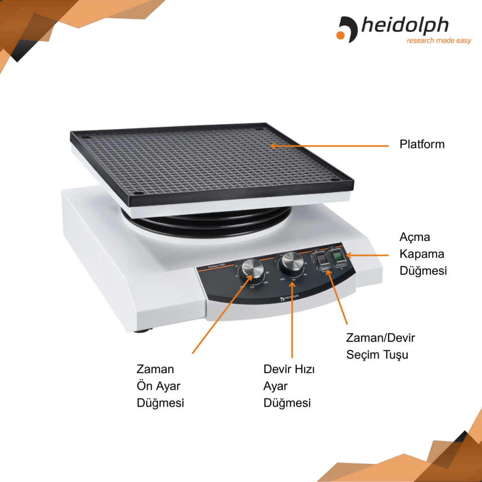 HEIDOLPH Duomax 1030 - Yüksek Performanslı Sallanan Platform Çalkalayıcı 10° Eğim Açısı